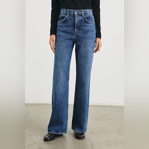 Rails Getty Wide Leg Denim Jeans in Moonlit Ocean - Picture 4 of 12